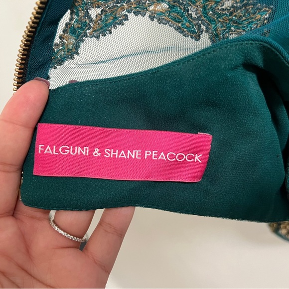 Falguni Shane Peacock Couture Foil Lehenga Wedding Couture - Picture 10 of 16